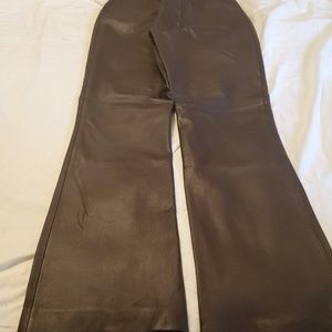 leather lady's pants